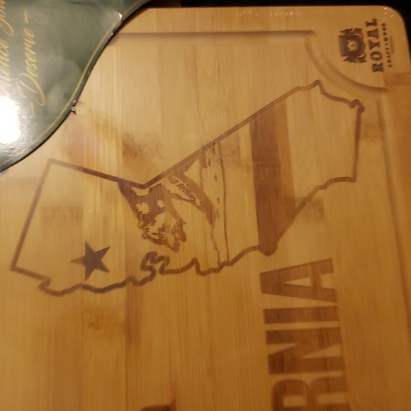 NEW ROYAL CRAFT WOOD Bamboo Cutting Board - Picture 3 of 5